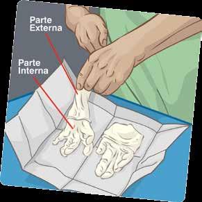4. Abrir a embalagem interna por meio das abas existentes nas dobras internas da embalagem das