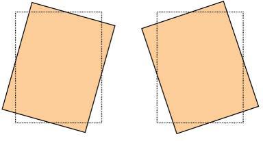 Perfis Ampliação: use esta função para corrigir o estiramento da imagem da face 1 para a face 2. A imagem poderá ser ampliada ou reduzida, conforme for necessário.