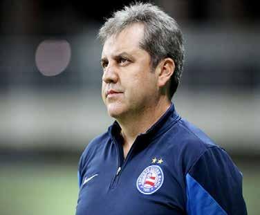 O técnico Gilson Kleina está no comando técnico do Bahia há 20 jogos, com seis triunfos, sete empates e sete derrotas, com um aproveitamento de 41%.