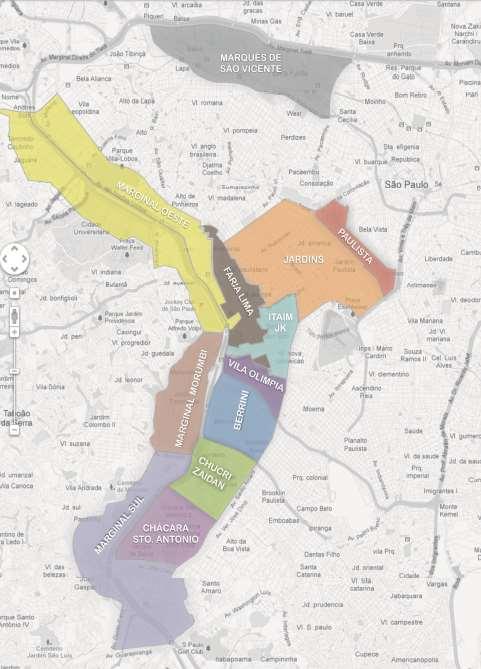 Mapa das Principais Concentrações de