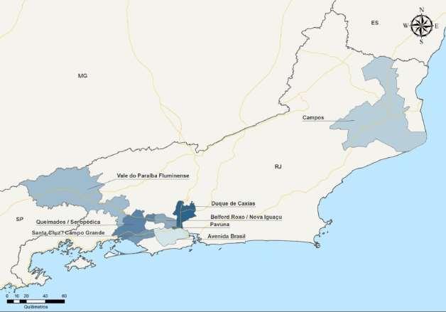 Mapa das Principais Concentrações Logísticas do Estado do Rio de Janeiro Fonte: Colliers Visão Geral sobre o Mercado de Fundos de Investimento Imobiliário No Brasil, os fundos de investimentos