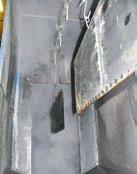 tanque para água soldado no campo Soldar painéis laminados na fábrica Preparação da superfície sem controle em ambiente exposto Jateamento
