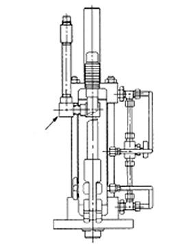 Controlo manual hidráulico (Opcional) O macaco manual hidráulico é um sistema de controlo secundário que permite operar a válvula quando o sistema pneumático principal falha.