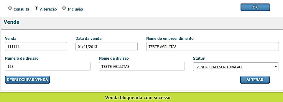 comissão será visualizada em comissões com problemas, impedindo o resgate.