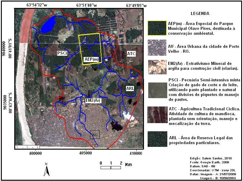 Classificação geoambiental das unidades de relevo da bacia do Igarapé Belmont em Porto Velho - Rondônia 30 Figura 2 - Chave de interpretação de uso da terra. Fonte: Santos (2010).