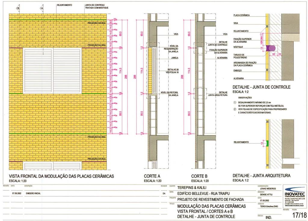 Projeto de Revestimentos Detalhe