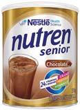 Nutren Senior Pó Chocolate Defi nição do produto Nutren Senior contém cálcio, proteína e vitamina D, nutrientes essenciais que auxiliam na manutenção dos ossos e músculos.