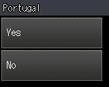 4 Seleionr o pís Certifique-se e que lig o o e limentção e o equipmento. Prim opção orresponente o seu pís Spin (Espnh) ou Portugl.