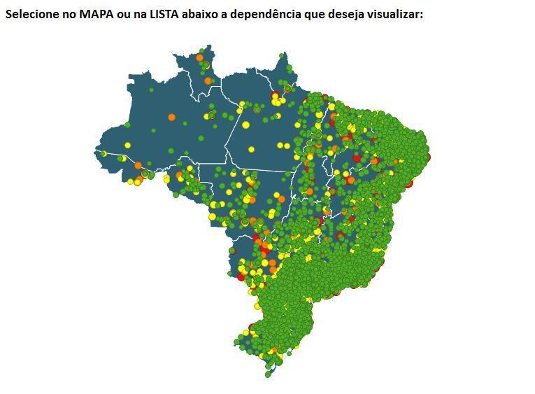 Tipo de Resposta Laranja: acompanhamento reativo (desvio moderado) Vermelha: acompanhamento reativo (desvio