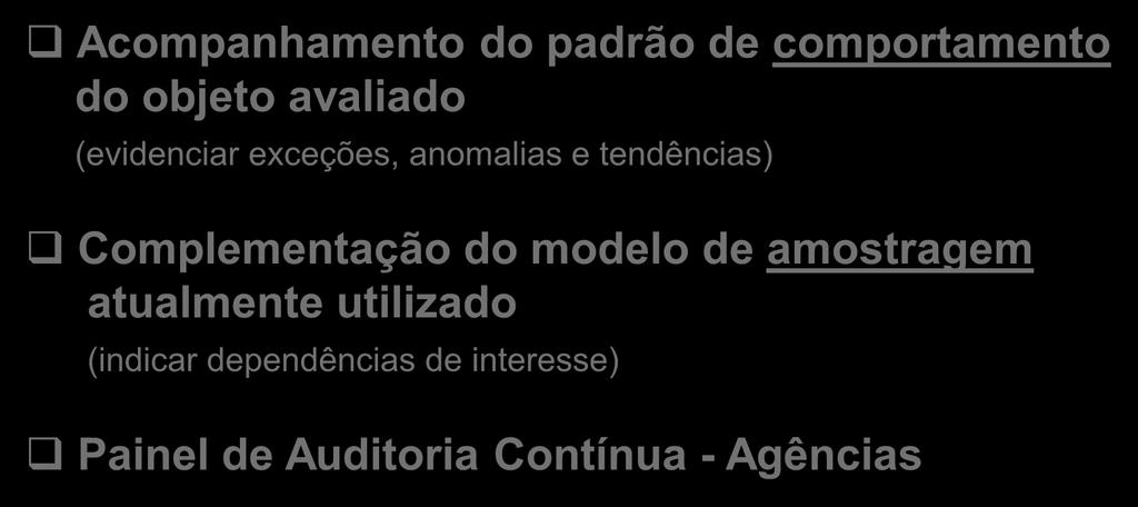 tendências) Complementação do modelo de amostragem atualmente