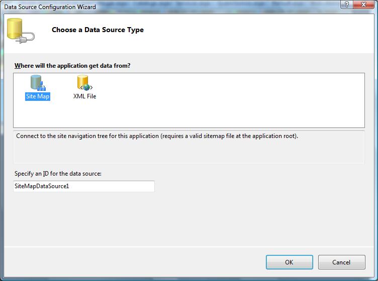 selecione o componente Site Map aceitando ID padrão para identificar o data source (Figura 35). Clique em OK ; Figura 34 Figura 35. 37.