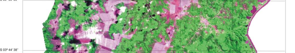 (2007), os valores de área obtidos de imagens MODIS com resolução espacial de 250 m, servem para dar uma idéia do que está acontecendo num dado Estado ou numa região em particular (Figura 6A).
