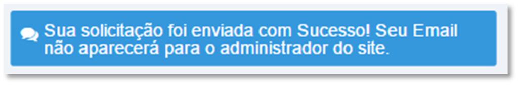 da sua solicitação no futuro.