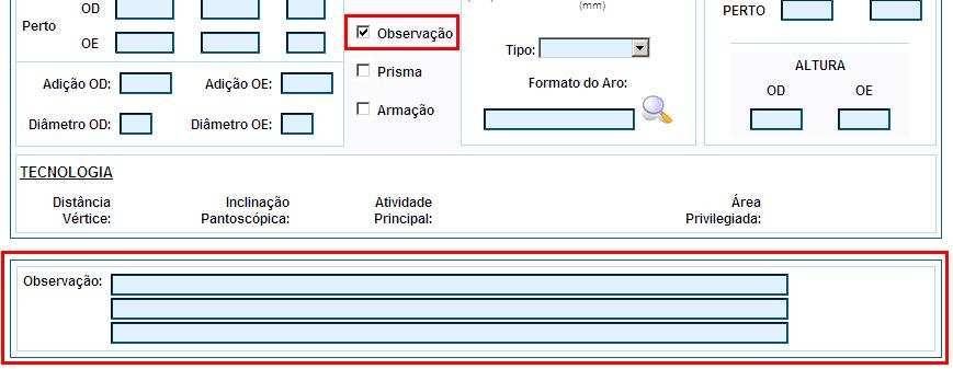 correspondente ( Observação ).