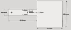 46 Figura 13: Posicionamentos dos resistores de grafite A) Piezoresistor longitudinal B) Piezoresistor transversal