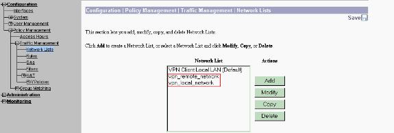 6. Selecione o Configuration > System > Tunneling Protocols > > Add do LAN para LAN do IPsec e defina o túnel de LAN para LAN.