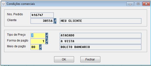 Volpe ERP Módulo de Vendas Versão 3.6 2.11. Como alterar as condições comerciais de um pedido?