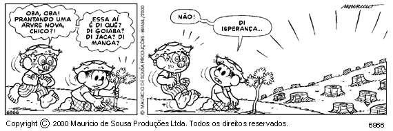 A B 04. Analise a tirinha e faça o que se pede. A situação apresentada na tirinha está relacionada a um desafio enfrentado em alguns espaços. Qual é esse desafio?