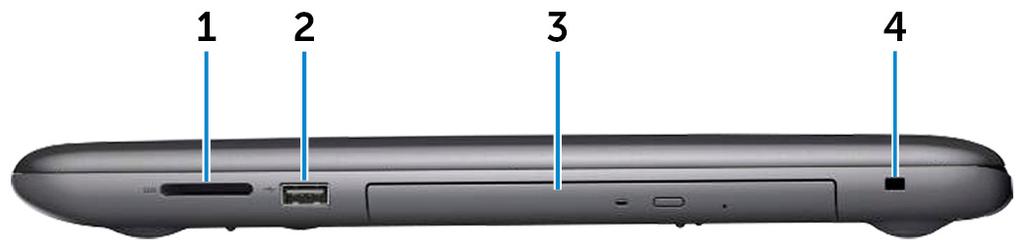 3 porta HDMI Ligue uma TV ou qualquer outro dispositivo com entrada HDMI. Fornece saída de vídeo e de áudio. 4 Portas USB 3.