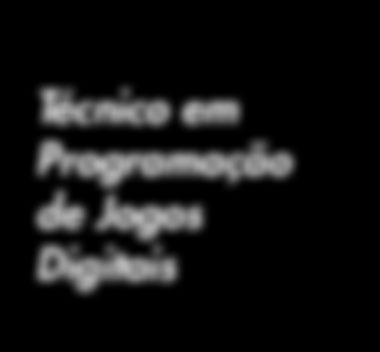 000 horas O Programação de Jogos Digitais realiza o planejamento do processo de produção do jogo digital e incorporação dos elementos multimídia à plataforma de desenvolvimento, sendo responsável