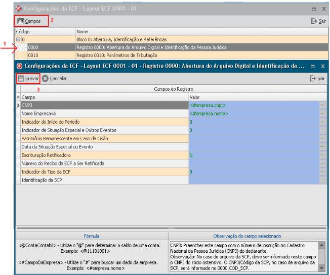 preencher todos os dados pertinentes a empresa.