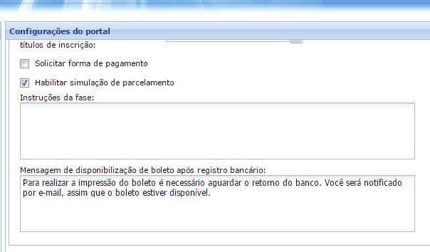 5.2 Portal da Secretaria 5.2.1 Rematrícula Possui o mesmo comportamento descrito no item 5.1.4 Rematrícula. 5.2.2 Ficha do Aluno - Parcelas Possui o mesmo comportamento descrito no item 5.1.1 Consulta financeira.