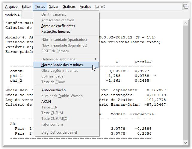 Abaixo, vemos um exemplo do que seria um resíduo de um bom modelo estimado, sem memória tanto