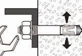 (1) Profundidade padrão. (2) Os valores obtidos são baseados sobre a média de ensaios e especifi cações técnicas, com uso de aço ABNT 1010/1020 e concreto de 30MPa.