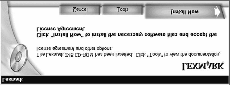 Nota: Se essa tela não for exibida, consulte a página 23. 4 Prossiga com as etapas de instalação na tela do computador.