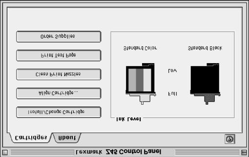 Lexmark Z45 Painel de controle (Mac OS 8.6 a 9.2) Lexmark Z45 Utilitário (Mac OS X versão 10.0.3 a 10.1) Mac OS 8.6 a 9.2 1 No menu Apple, escolha Painéis de controle.