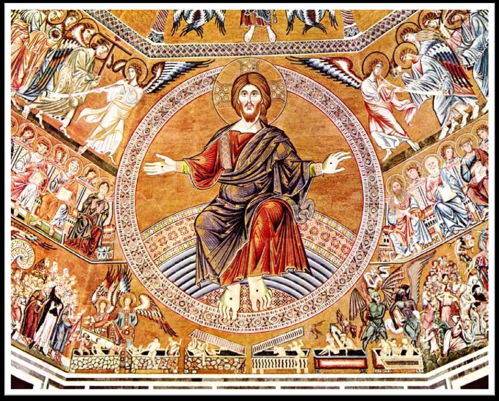 Mosaico do Batistério San Giovanni, sobre o Juízo