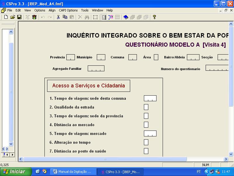 Instituto Nacional de Estatística (INE) Departamento de Censos e Inquéritos Especiais (DCIE) Quadro V4.