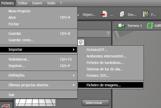 Importando objetos 3D, imagens, etc: Há possibilidade de modificar também as características do