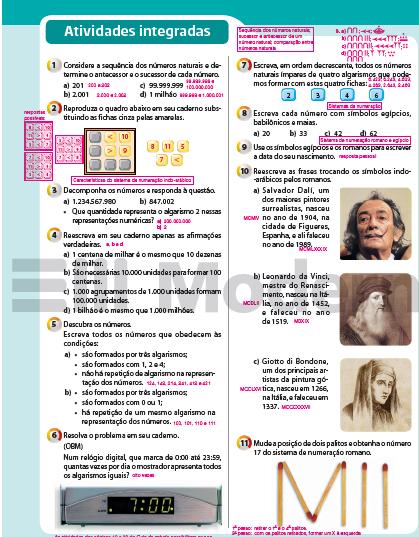 Araribá Matemática Atividades Integradas: são atividades para consolidar