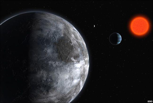 Gliese 581 c Super-Terras Massa: 5 MTerra Distância: 20