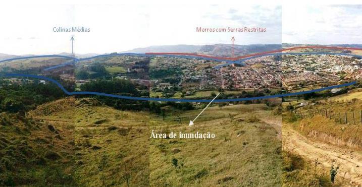 Proposta de zoneamento ambiental... correspondente ao alinhamento de planaltos dissecados do município que ocupa as porções leste até norte. (fotos 1 e 2). Foto 1.