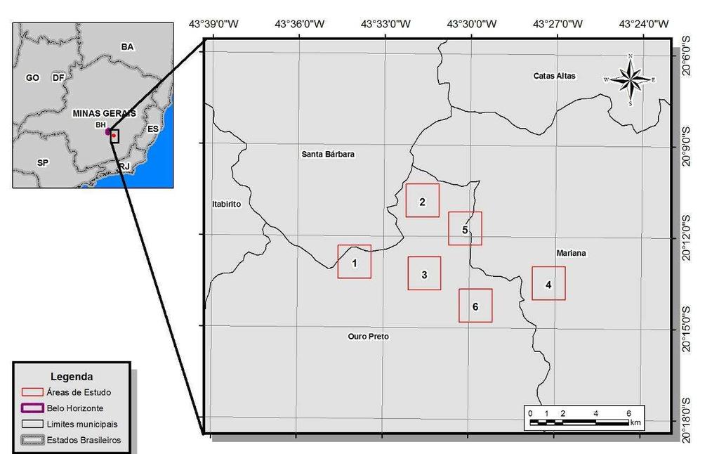 proporção de borda de um fragmento, menor será a área central, que é a área efetivamente preservada e a mais similar à vegetação original da região (SCARIOT et al.