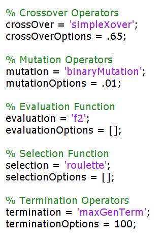 1.3) GAOT Genetic Algorithm Optimization