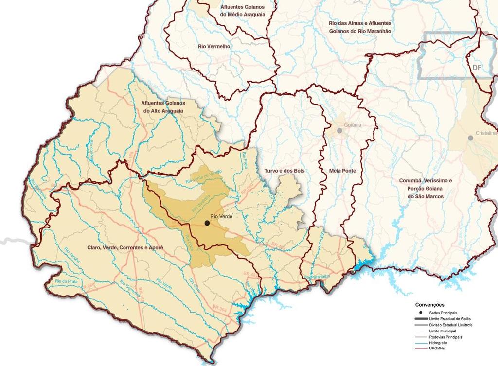 Rio Verde Potencialidades - Agricultura - Áreas irrigadas - Pecuária - Navegação - Potencial para Geração de Energia Restrições