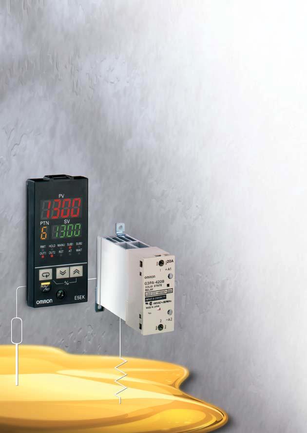 A Omron é o maior fornecedor mundial de controladores de temperatura.