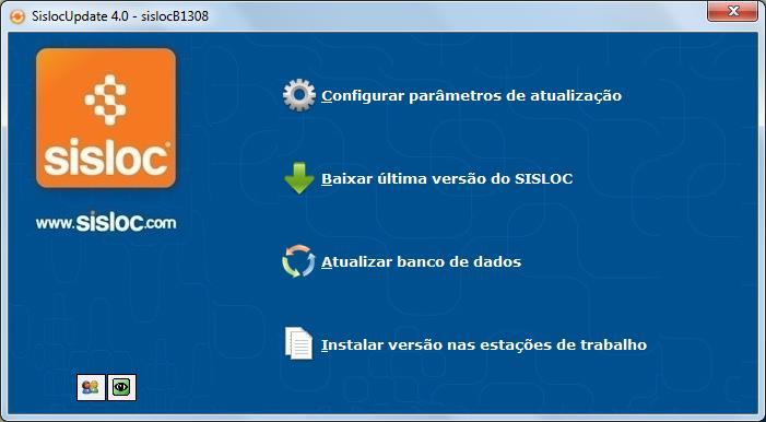 NesSa tela você poderá observar vários processos, vamos iniciar pelo Baixar última versão do SISLOC.