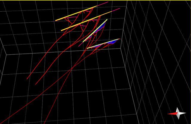 Altos estruturais (NE-SW) P5 A-A P4 B-B Sistema de Falhas de Carnaubais (NE-WS) Figura 29: Simulação 3D da Bacia Potiguar.