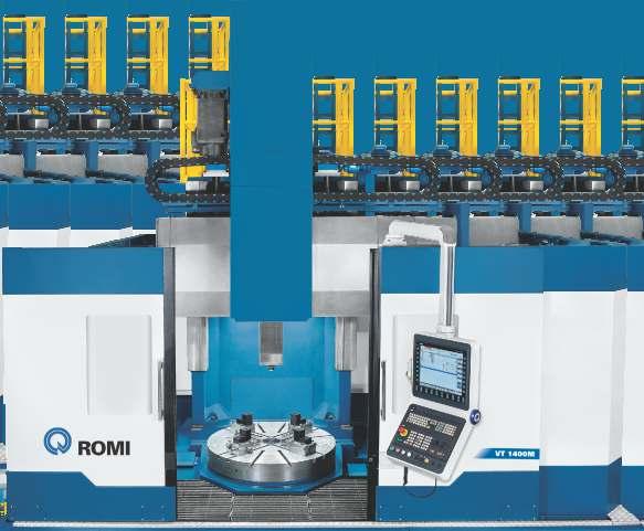 Flexibilidade e produtividade para aplicações diversas, com capacidade para usinar peças de até 10 ton. Diâmetro de placa: Ø 1.400 mm Peso máx. admissível sobre a placa: 10.000 kg Velocidade máx.