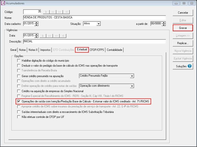 3 CONFIGURANDO ACUMULADORES; 3.1 Acesse o menu ARQUIVO, clique em ACUMULADORES; 3.