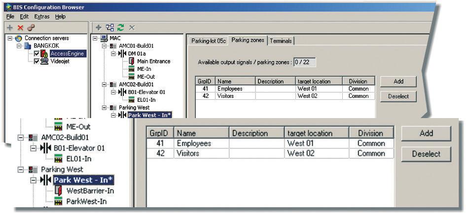 Interface para arme/desarme do IDS (Sistema de Detecção de Intrsão), inclindo gerenciamento de atorizações e atribição de cartões Interface de elevador para controle de até 56 andares via leitor de