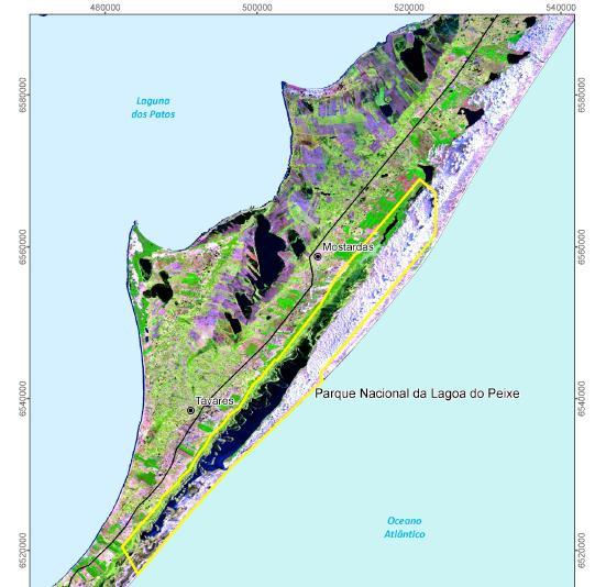 14 SE Mostardas Balneário Figura 2 Parque Nacional da Lagoa do Peixe. Fonte: Teixeira, 2009.