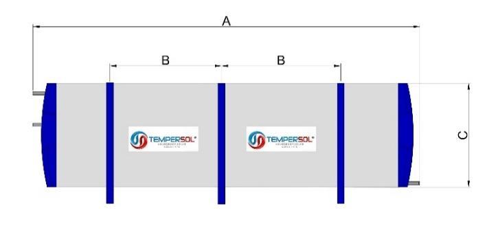 4.1.1. Especificações técnicas dos reservatórios térmicos Os reservatórios térmicos são fabricados com as seguintes características técnicas: Especificações Técnicas dos Reservatórios Térmicos