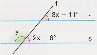 60) Dois ângulos são suplementares. Sabe-se que o dobro da medida do menor ângulo é igual à medida do maior, aumentada de 15. Calcule as medidas desses ângulos.