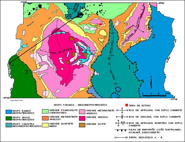 71 Figura 29 - Mapa Geológico do Distrito Federal.