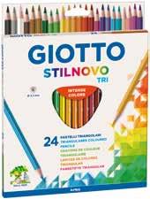 Acuarelable Aguarelável Espacio para escribir el nombre Espaço para escrever o nome Giotto Stilnovo Acquarell Giotto Stilnovo Acquarell 3,30 mm Lápices de colores hexagonales, barnizados en el color